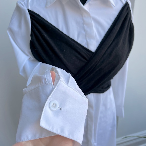 NWT Chicwish Mock Two-Piece Long-Sleeve Top - Picture 10 of 14